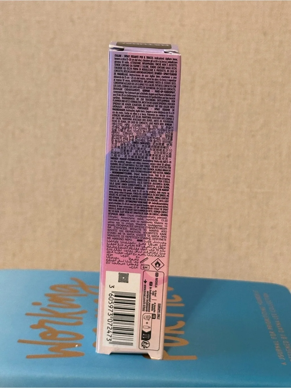 Urban Decay All Nighter Makeup Setting Spray – Lavender Pink Gradient Packaging